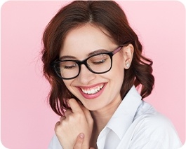 woman smiling